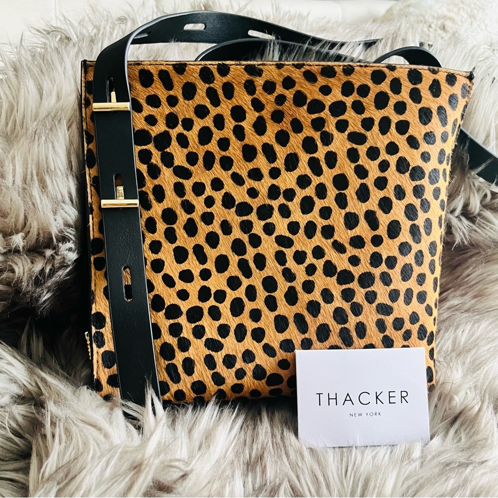 THACKER Cheetah crossbody bag animal print